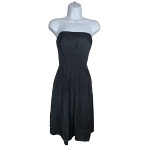 White house black market silk polka dot dress